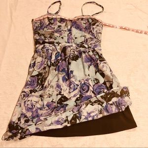 Jessica Simpson Blue Formal Corset Dress